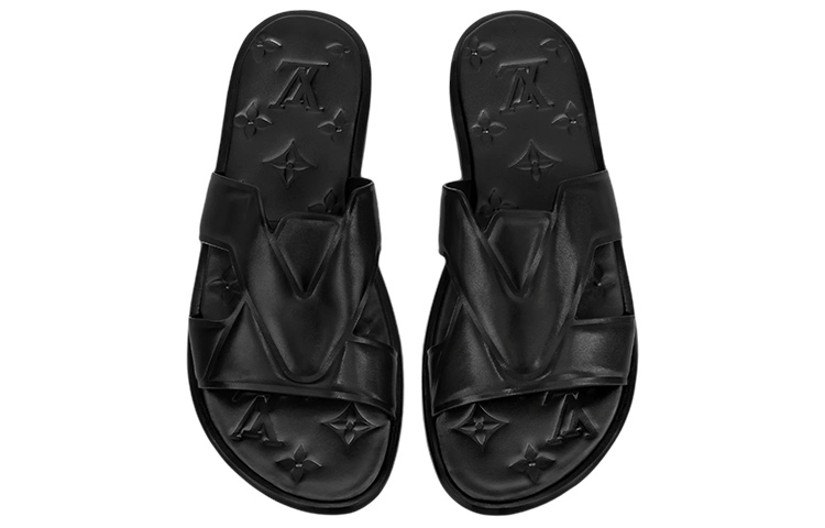 Lookbook Louis Vuitton Oasis Slide 'Hitam' 1A9G2S