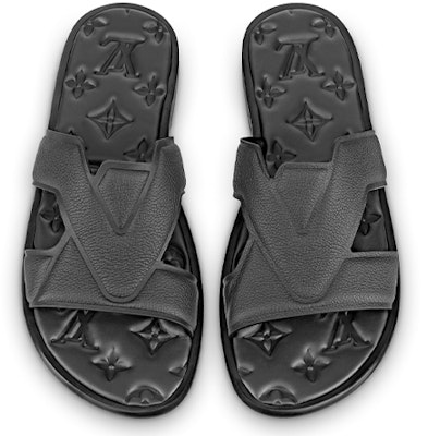 Louis Vuitton Oasis Slide 'Black' 1AA4CB Lookbook Louis Vuitton Oasis Slide 'Black' 1AA4CB