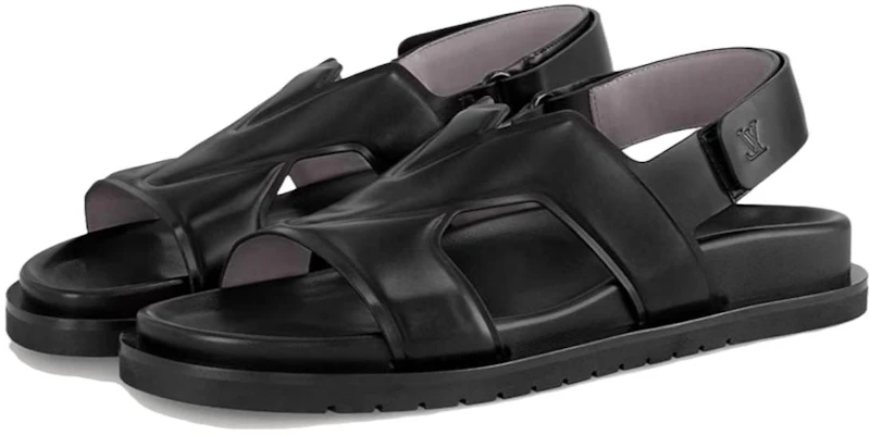 LOUIS VUITTON Oasis 舒適百搭 一字帶涼鞋 男款 黑色 Shop LOUIS VUITTON Oasis 舒適百搭 一字帶涼鞋 男款 黑色