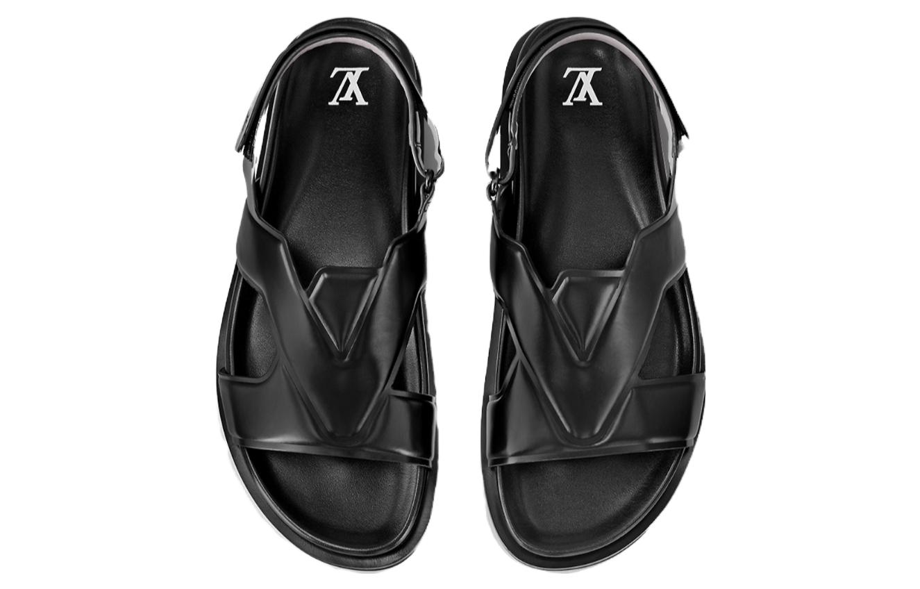 Purchase LOUIS VUITTON Oasis 舒適百搭 一字帶涼鞋 男款 黑色