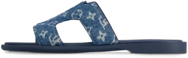 Louis Vuitton Oasis Slide 'Blue Leather' 1AC69V Louis Vuitton Oasis Slide 'Blue Leather' 1AC69V