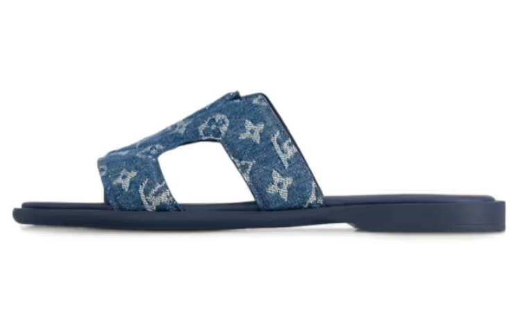 Louis Vuitton Oasis Slide 'Blue Leather' 1AC69V