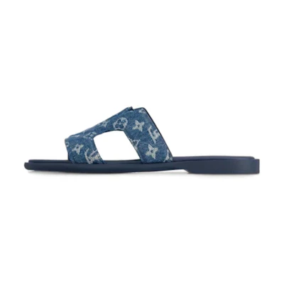LV Oasis Slide 'Blue Leather'