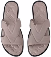 Shop Louis Vuitton Oasis Slide 'Grey Brown' 1ABZA6