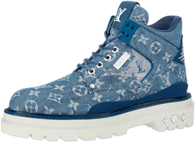Louis Vuitton Oberkamp Ankle Boots 'Denim Monogram' 1A8JTT Louis Vuitton Oberkamp Ankle Boots 'Denim Monogram' 1A8JTT
