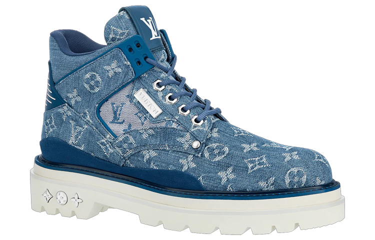 Order Botas Louis Vuitton Oberkamp Tobilleras 'Denim Monogram' 1A8JTT