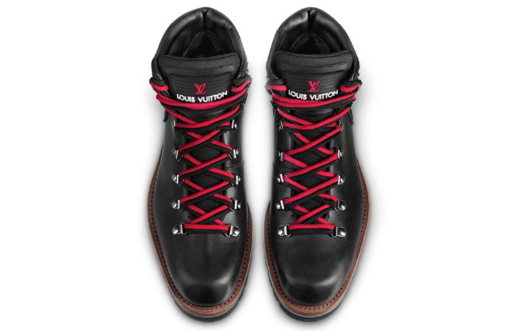 Shop 路易威登 Oberkampf 黑色小牛皮踝靴 1A5HOX