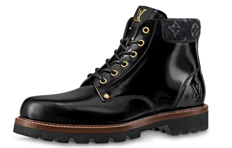 Louis Vuitton Oberkampf Ankle Boot 'Black Patent Leather' 1A7Z9B