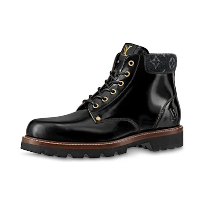 LV Oberkampf Ankle Boot 'Black Patent Leather'