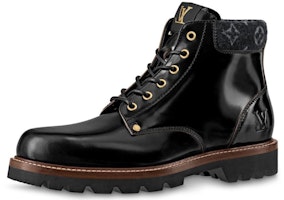 Louis Vuitton Oberkampf Ankle Boot 'Black Patent Leather' 1A7Z9B Louis Vuitton Oberkampf Ankle Boot 'Black Patent Leather' 1A7Z9B