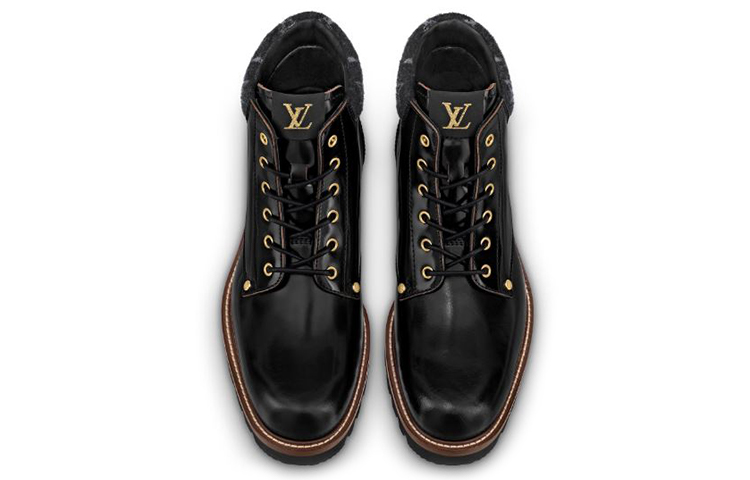 Order Louis Vuitton Oberkampf Boot Ankle 'Kulit Hitam Berkilat' 1A7Z9B