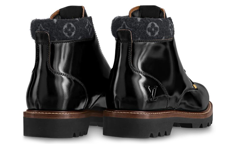 Lookbook Louis Vuitton Oberkampf Boot Ankle 'Kulit Hitam Berkilat' 1A7Z9B