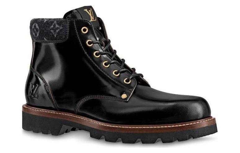 Shop Louis Vuitton Oberkampf Boot Ankle 'Kulit Hitam Berkilat' 1A7Z9B