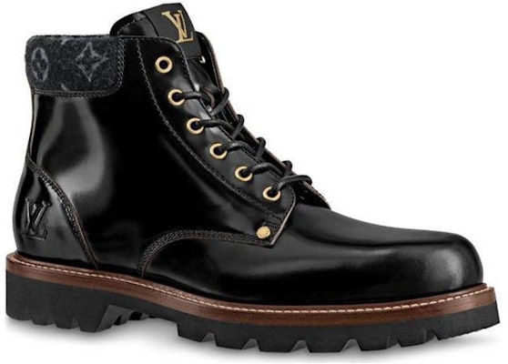 Louis Vuitton Oberkampf Ankle Boot 'Black Patent Leather' 1A7Z9B Shop Louis Vuitton Oberkampf Ankle Boot 'Black Patent Leather' 1A7Z9B