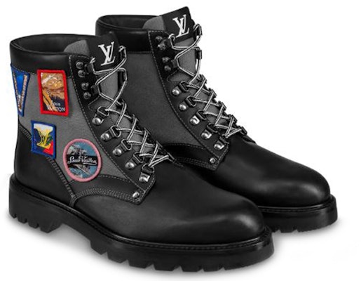 Louis Vuitton Oberkampf Boot Hitam 'Tekstil dan Kulit Lembu' 1A4NF0 Order Louis Vuitton Oberkampf Boot Hitam 'Tekstil dan Kulit Lembu' 1A4NF0