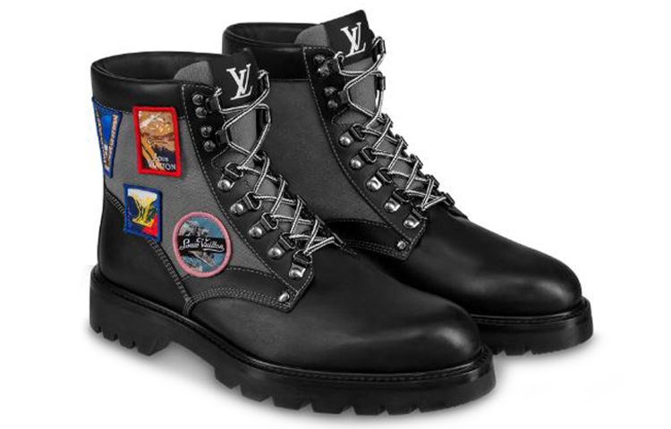 Lookbook Louis Vuitton Bota Oberkampf Tobillera 'Textil Negro y Cuero de Ternera' 1A4NF0