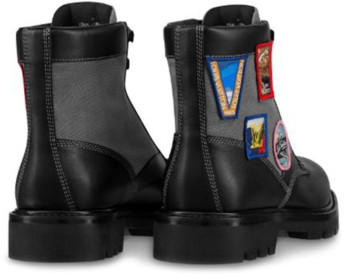 Louis Vuitton Oberkampf Ankle Boot 'Black Textile and Calf Leather' 1A4NF0 Lookbook Louis Vuitton Oberkampf Ankle Boot 'Black Textile and Calf Leather' 1A4NF0
