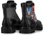 Louis Vuitton Oberkampf Boot Hitam 'Tekstil dan Kulit Lembu' 1A4NF0