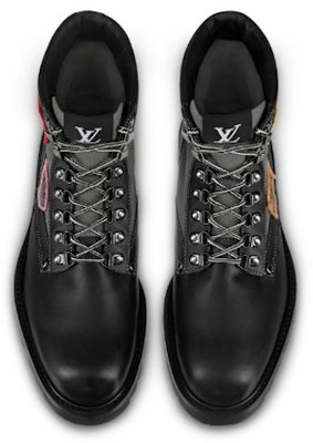 Louis Vuitton Oberkampf Ankle Boot 'Black Textile and Calf Leather' 1A4NF0 Shop Louis Vuitton Oberkampf Ankle Boot 'Black Textile and Calf Leather' 1A4NF0