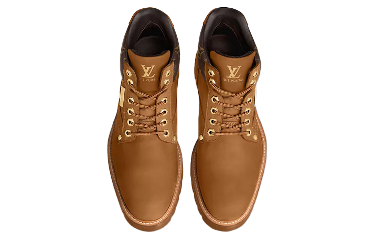 Lookbook 路易威登 Oberkampf 棕色短靴 1A5XG