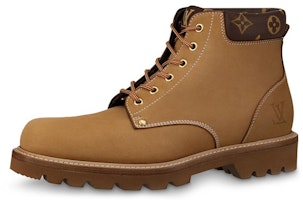 Louis Vuitton Oberkampf Ankle Boot 'Brown Suede' 1A7WMQ Louis Vuitton Oberkampf Ankle Boot 'Brown Suede' 1A7WMQ