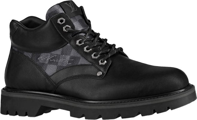 Louis Vuitton Oberkampf Ankle Boot 'Damier Graphite' 1A5S7Q Order Louis Vuitton Oberkampf Ankle Boot 'Damier Graphite' 1A5S7Q
