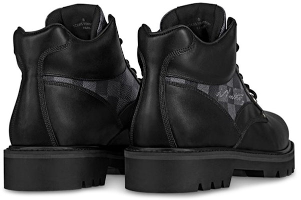 Louis Vuitton Oberkampf Ankle Boot 'Damier Graphite' 1A5S7Q Shop Louis Vuitton Oberkampf Ankle Boot 'Damier Graphite' 1A5S7Q
