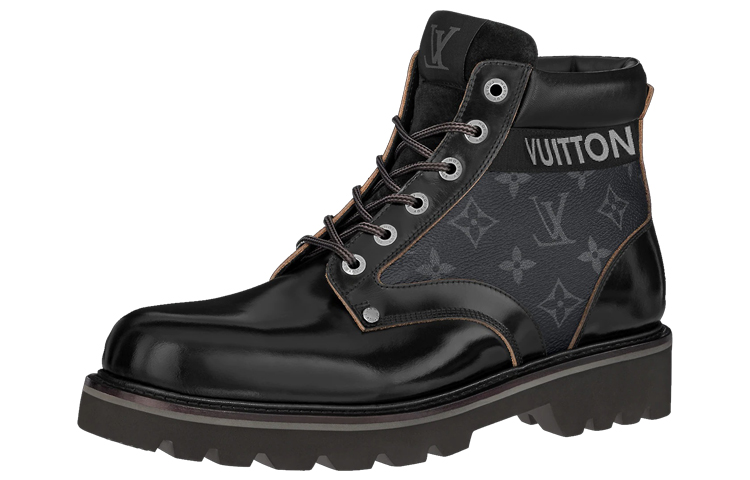 Louis Vuitton Oberkampf Ankle Sneakers 'Monogram Black' 1A8ZG1
