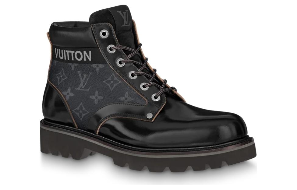 Order Louis Vuitton Oberkampf Ankle Sneakers 'Monogram Hitam' 1A8ZG1