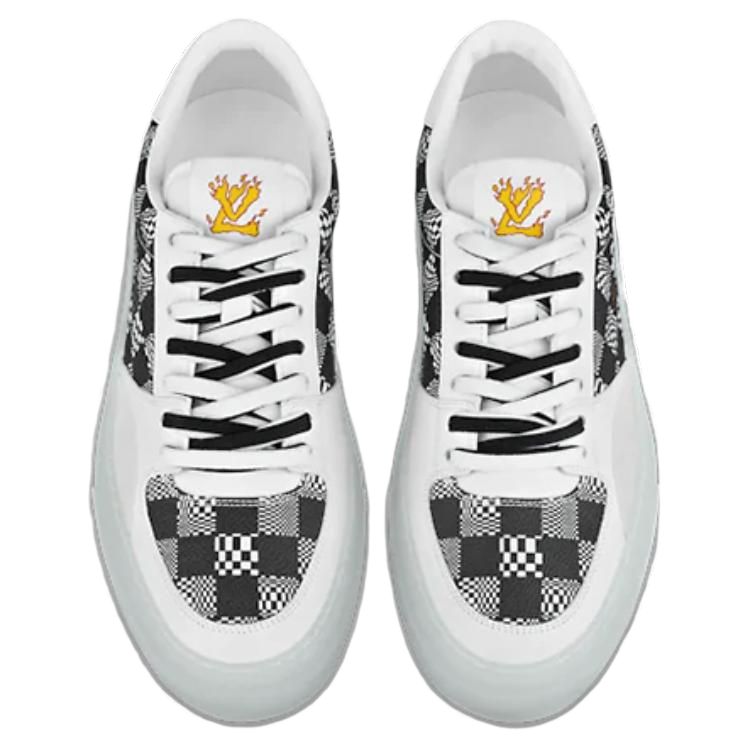 Lookbook Louis Vuitton Ollie Skateboard Sneakers ''Wit Zwart'' 1A8Q28