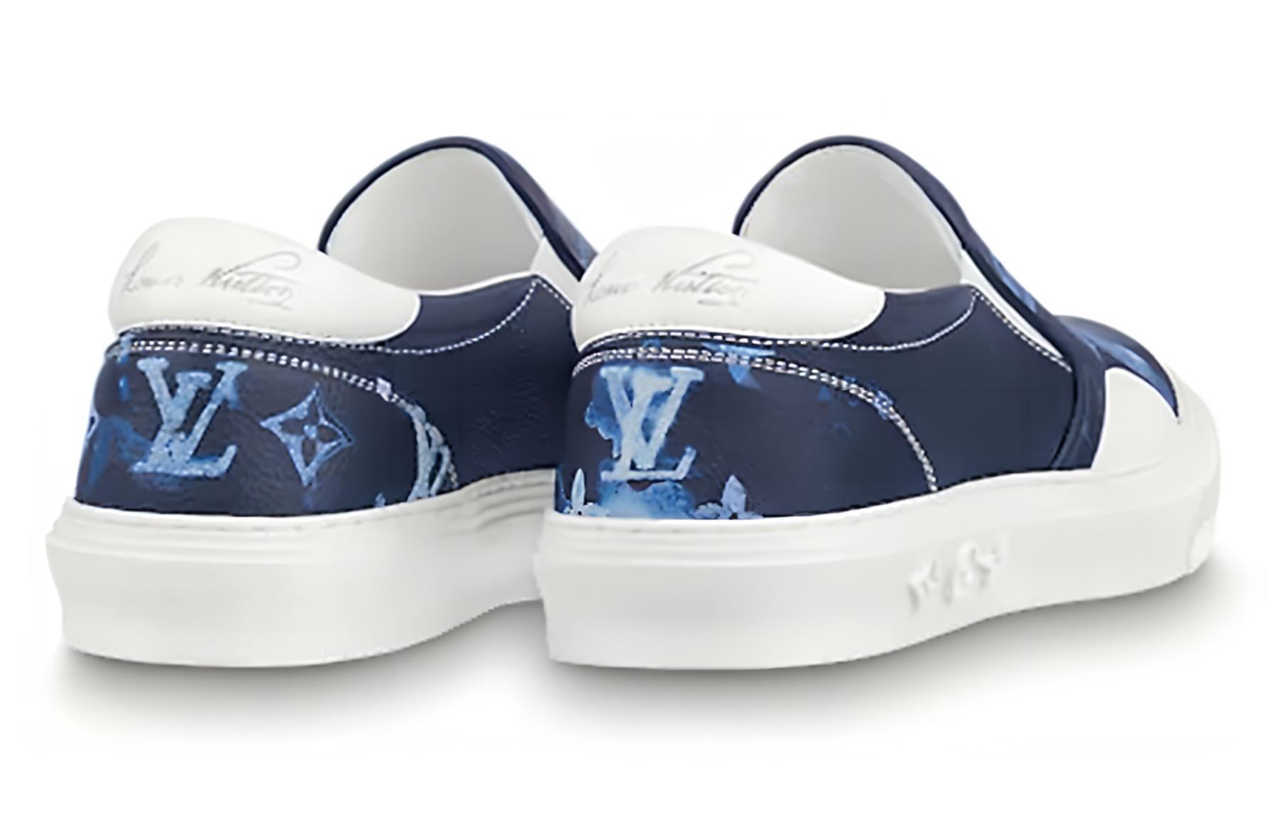 LV Ollie Slip-On Sneakers 'Denim Monogram' 圖 4