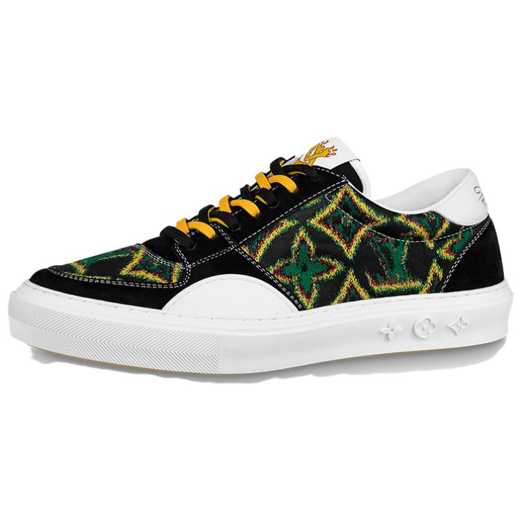 Louis Vuitton Ollie Sneakers 'Black Green Yellow' 1A8Q71
