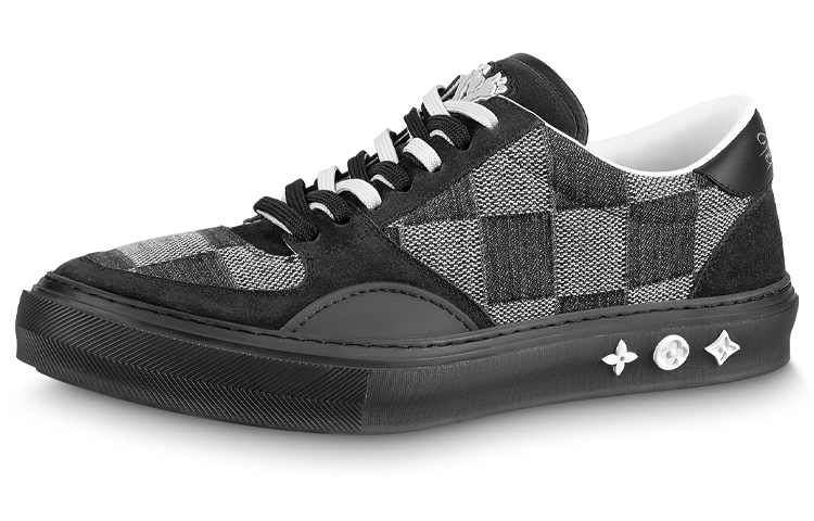 Louis Vuitton Ollie Sneakers 'Black Plaid Mesh' 1A9YTQ