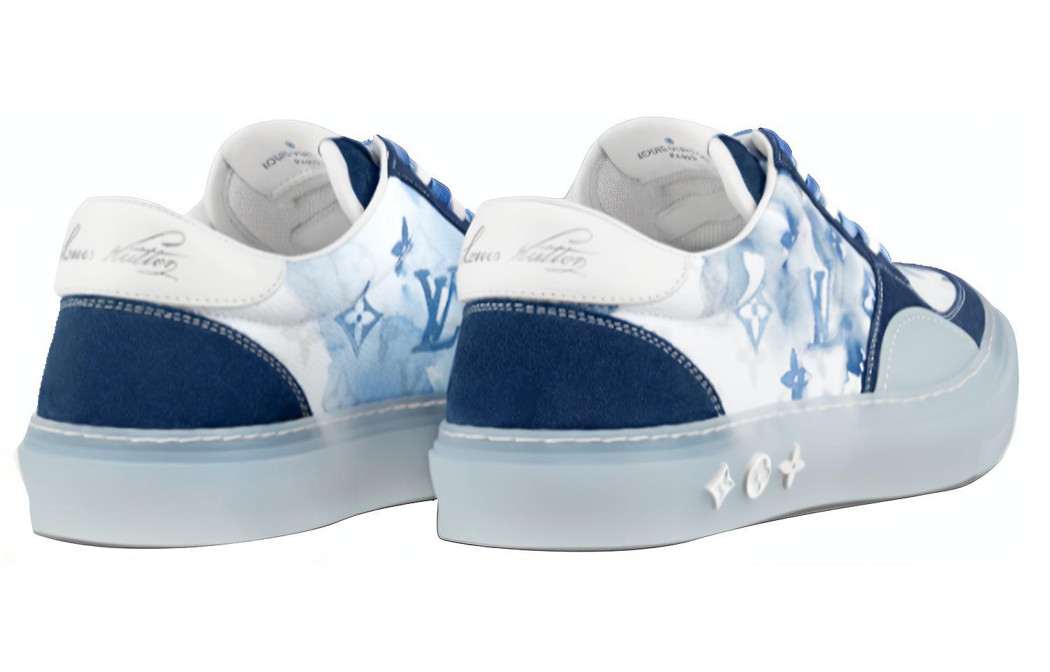 Shop Baskets Louis Vuitton Ollie ''Bleu'' 1A8SHV