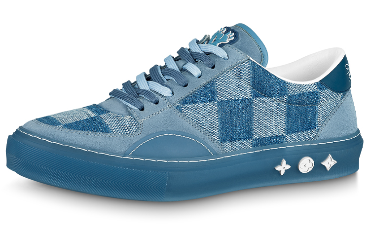 Louis Vuitton Ollie Sneakers 'Blue Plaid Mesh' 1A9YT6