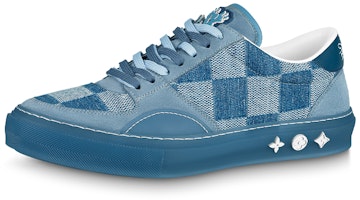 Louis Vuitton Ollie Sneakers 'Blue Plaid Mesh' 1A9YT6 Louis Vuitton Ollie Sneakers 'Blue Plaid Mesh' 1A9YT6