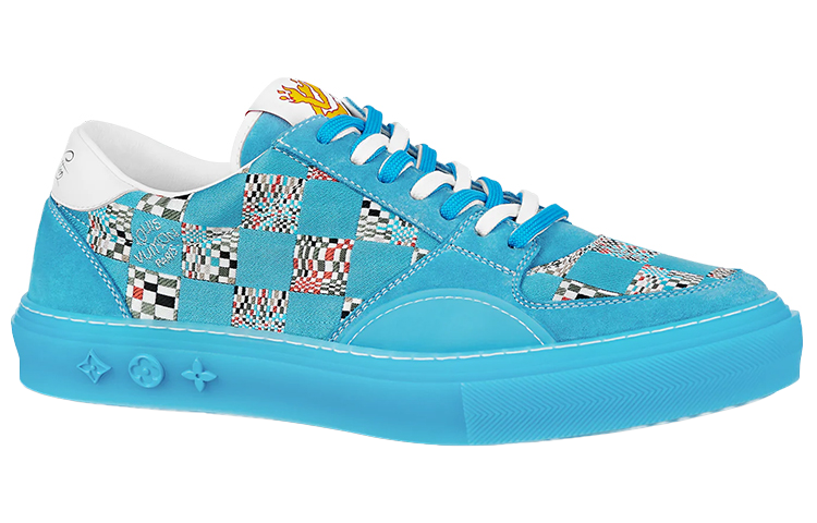LV Ollie Sneakers 'Blue Plaid Monogram' 圖 2