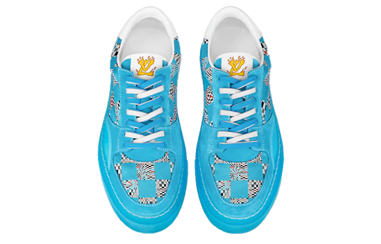 LV Ollie Sneakers 'Blue Plaid Monogram' 圖 3