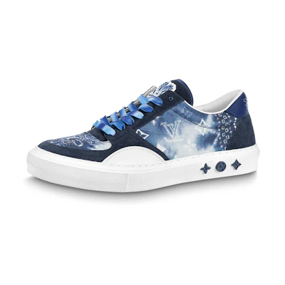 LV Ollie Sneakers 'Blue Tie Dye Style Monogram'