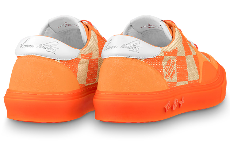 LV Ollie Sneakers 'Orange Plaid Monogram' 圖 4