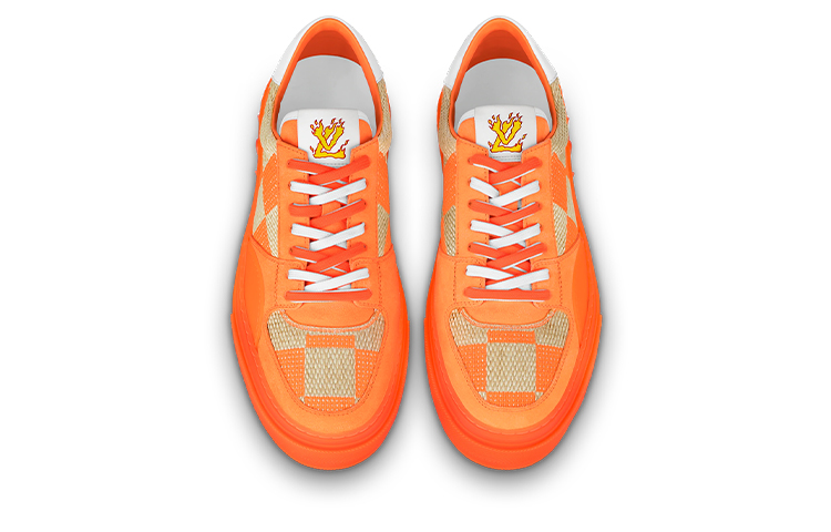 LV Ollie Sneakers 'Orange Plaid Monogram' 圖 5