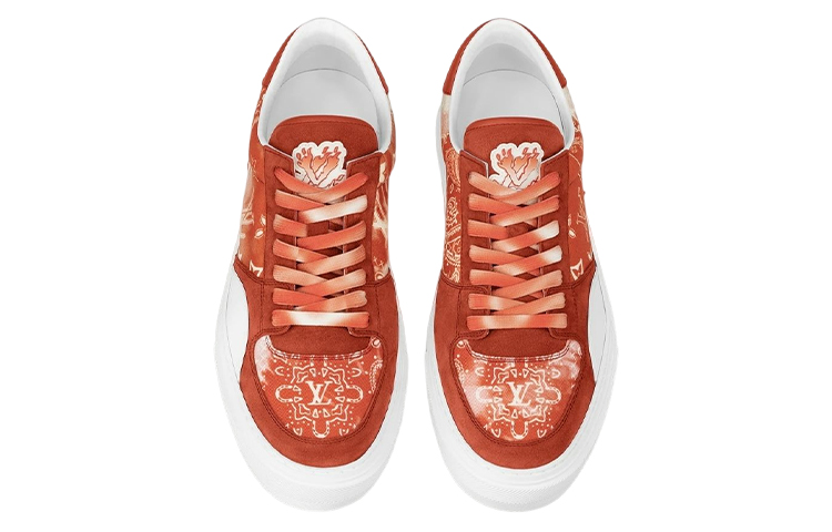 LV Ollie Sneakers 'Orange Tie Dye Style Monogram' 圖 4