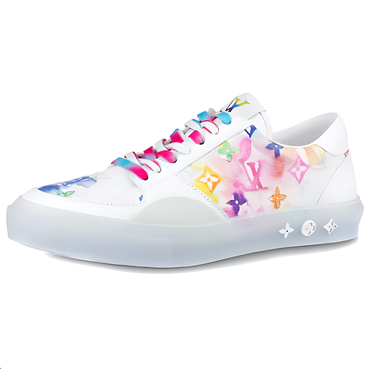 Louis Vuitton Ollie Sneakers 'White with Colorful Monogram' 1A8SGT