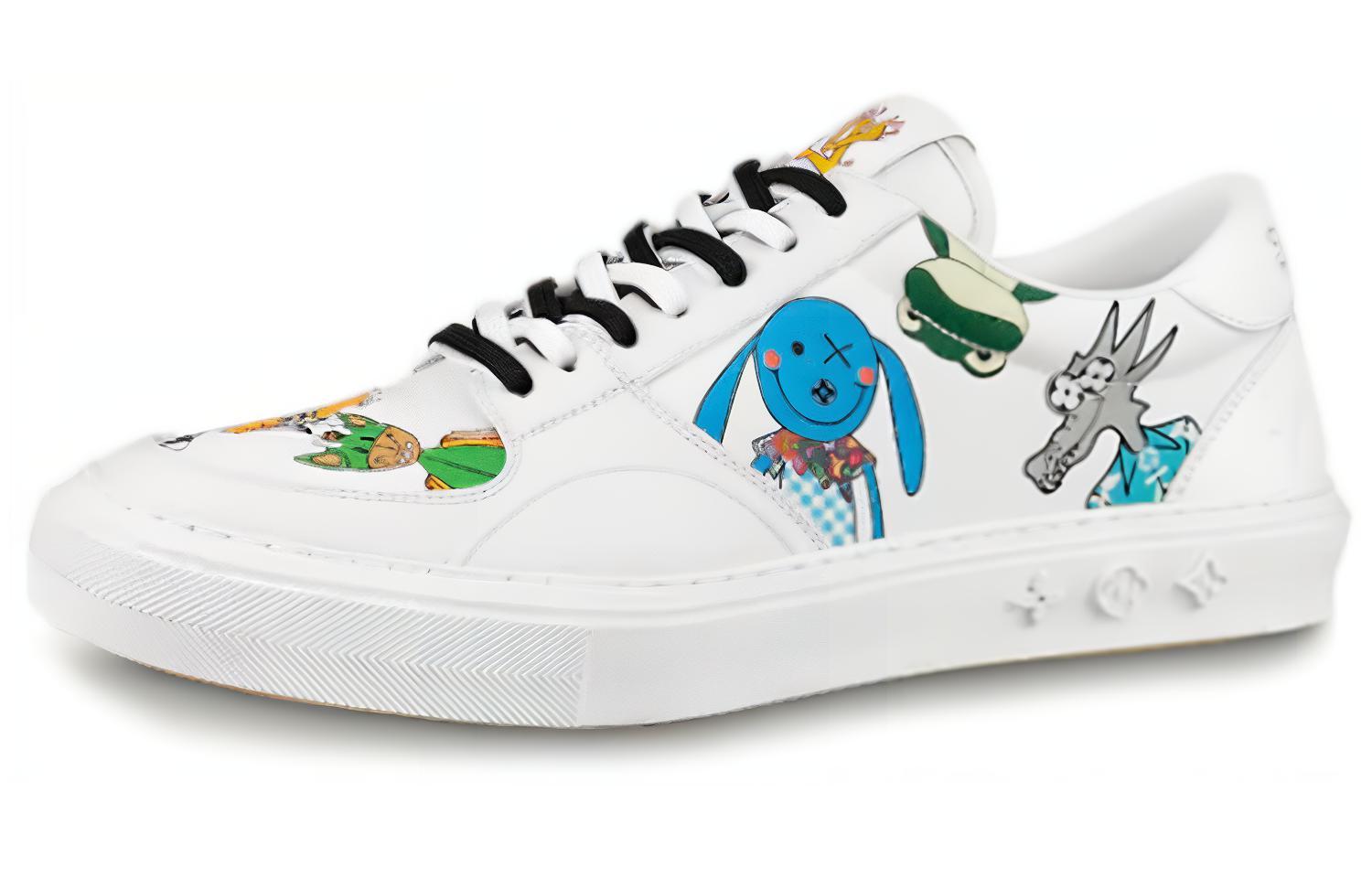 Louis Vuitton Ollie Sneakers 'White with Drawings' 1A8Q8