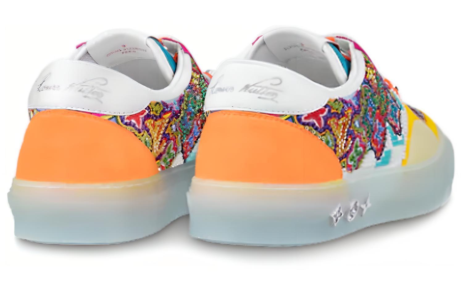 Shop Zapatillas Louis Vuitton Ollie Suede Sequin Monogram 'Amarillo'. 1A8Q48