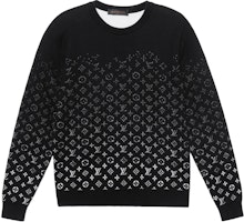 LOUIS VUITTON Ombre Monogram Crewneck Sweater Black 1A8FM3 LOUIS VUITTON Ombre Monogram Crewneck Sweater Black 1A8FM3