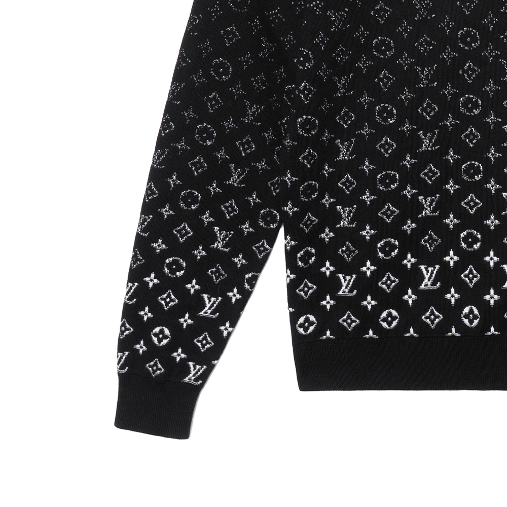 Purchase Suéter Cuello Redondo Louis Vuitton Monograma Ombre Negro. 1A8FM3