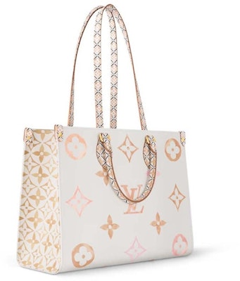 路易威登OnTheGo中号手袋米色 Order 路易威登OnTheGo中号手袋米色