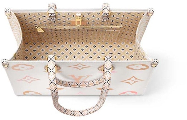 路易威登OnTheGo中号手袋米色 Lookbook 路易威登OnTheGo中号手袋米色