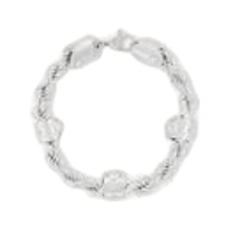 LOUIS VUITTON Original Design  Silver Metal Bracelet M1540M 圖 2
